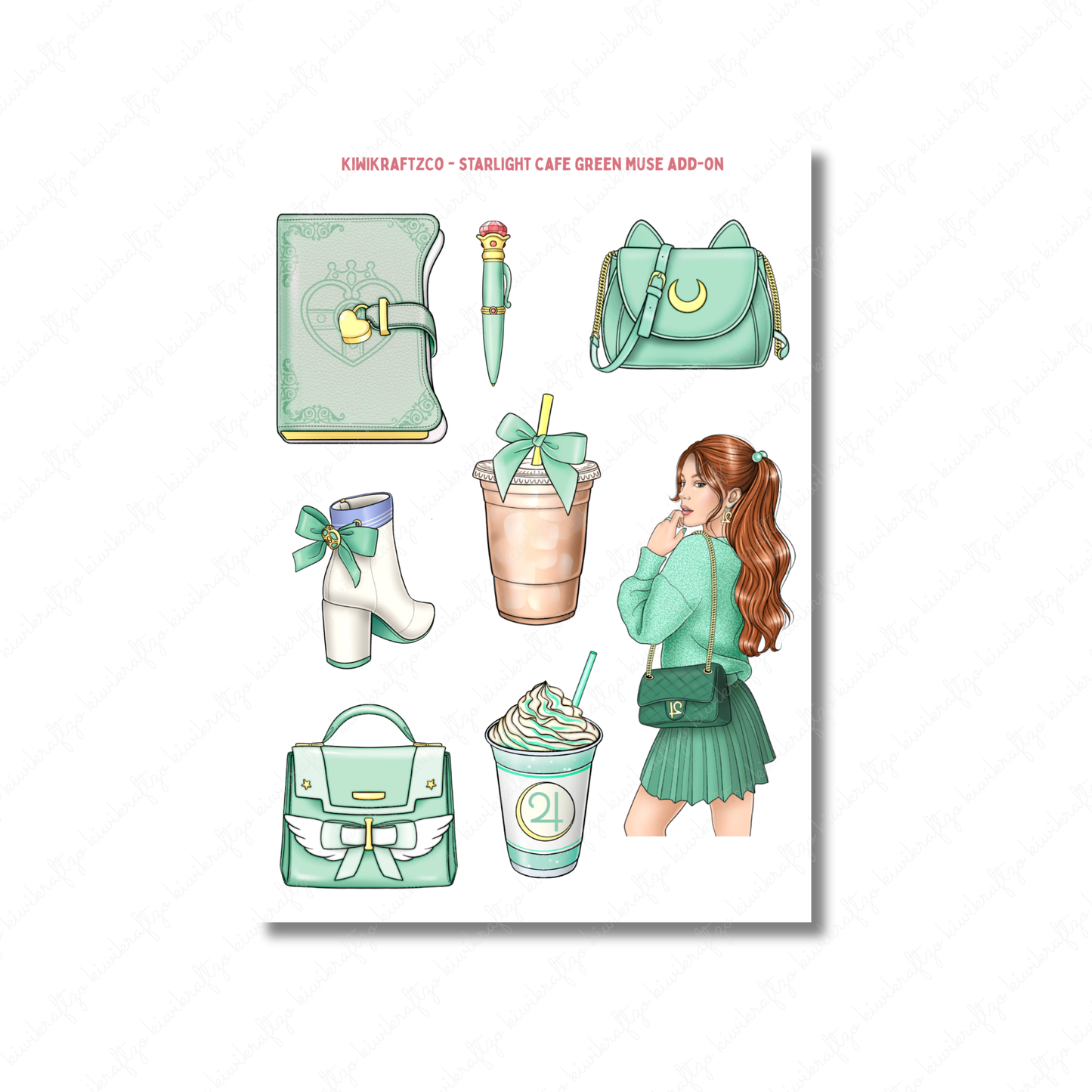 Starlight Cafe PHYSICAL Sticker Kit - Standard Size