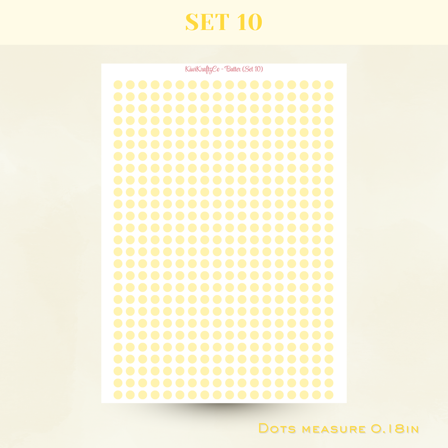 Pastel Functional Shapes - Butter