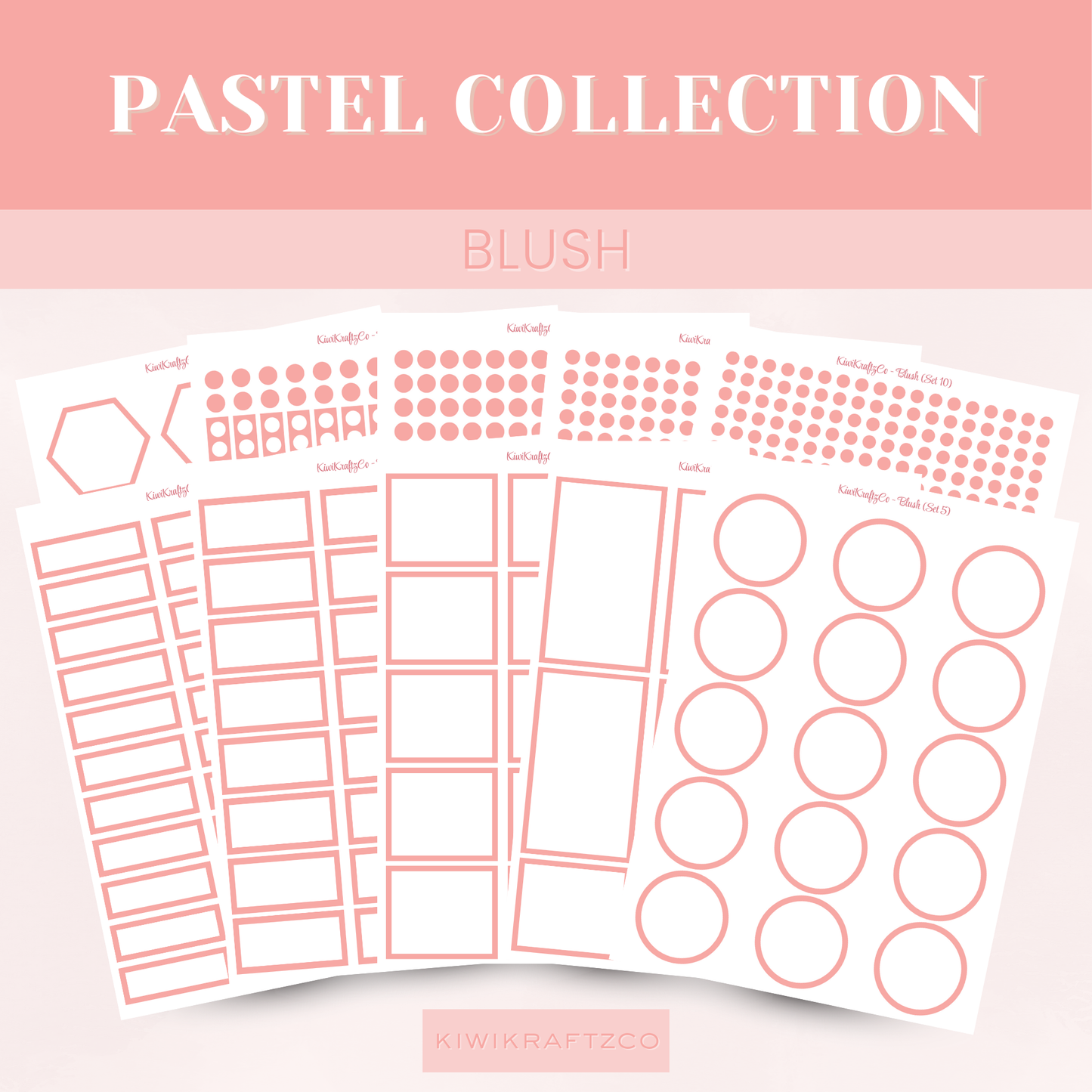 Pastel Functional Shapes - Blush