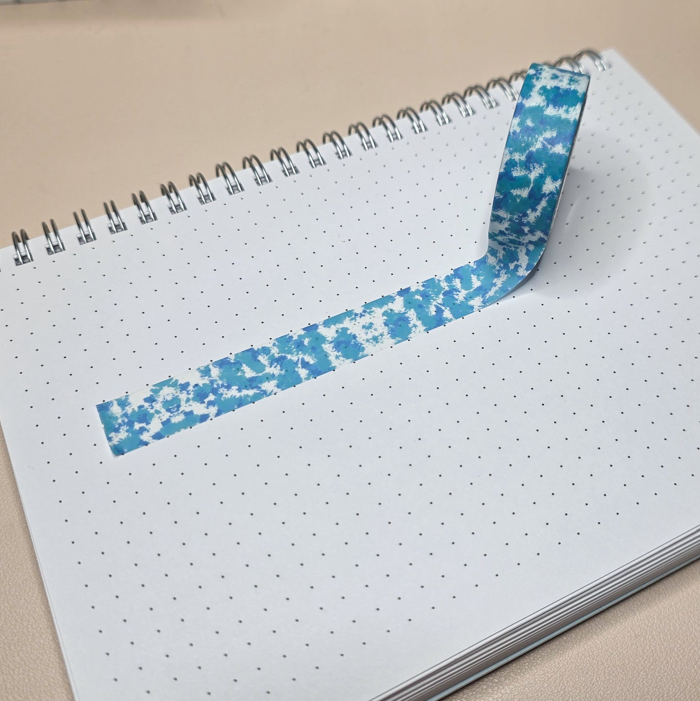 Blue and White Splatter Washi Tape - 15mm