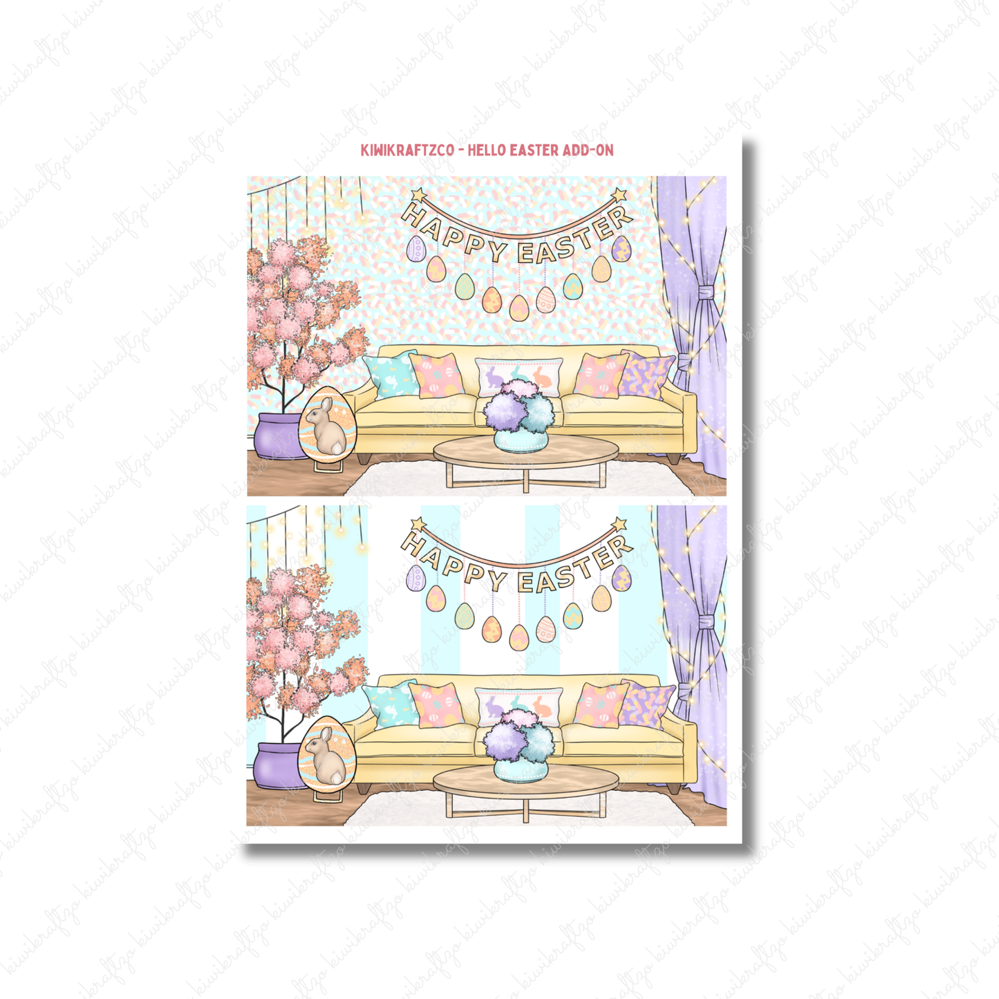Hello Easter PHYSICAL Sticker Kit - Petite Size