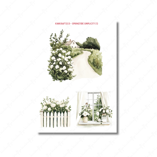 Springtide Simplicity PHYSICAL Sticker Kit - Petite Size