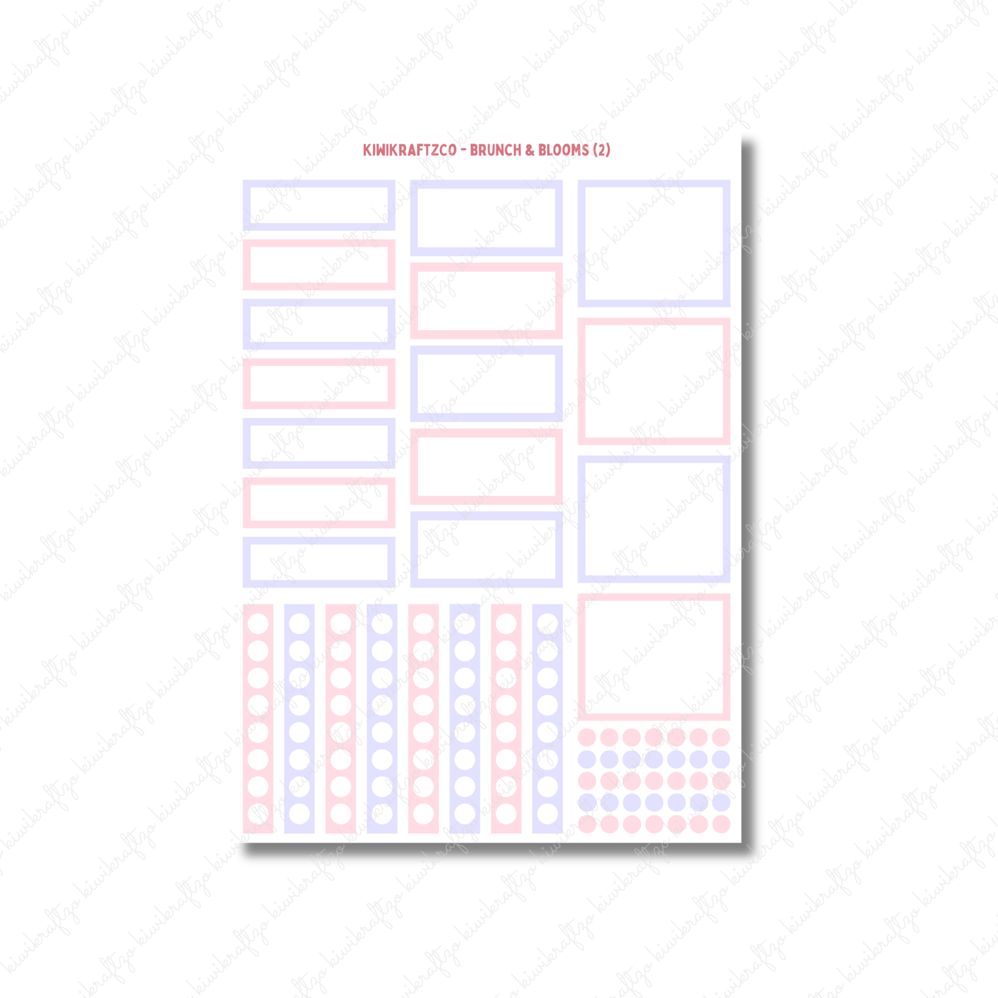 Brunch & Blooms PHYSICAL Sticker Kit - Petite Size