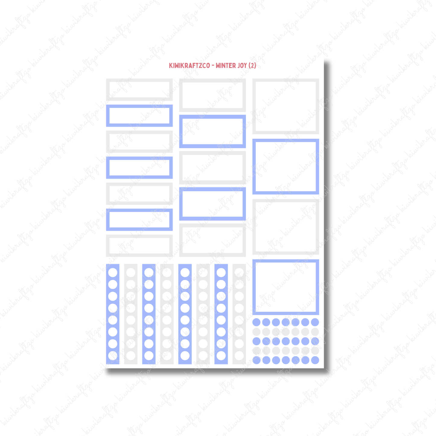 Winter Joy PHYSICAL Sticker Kit - Standard Size