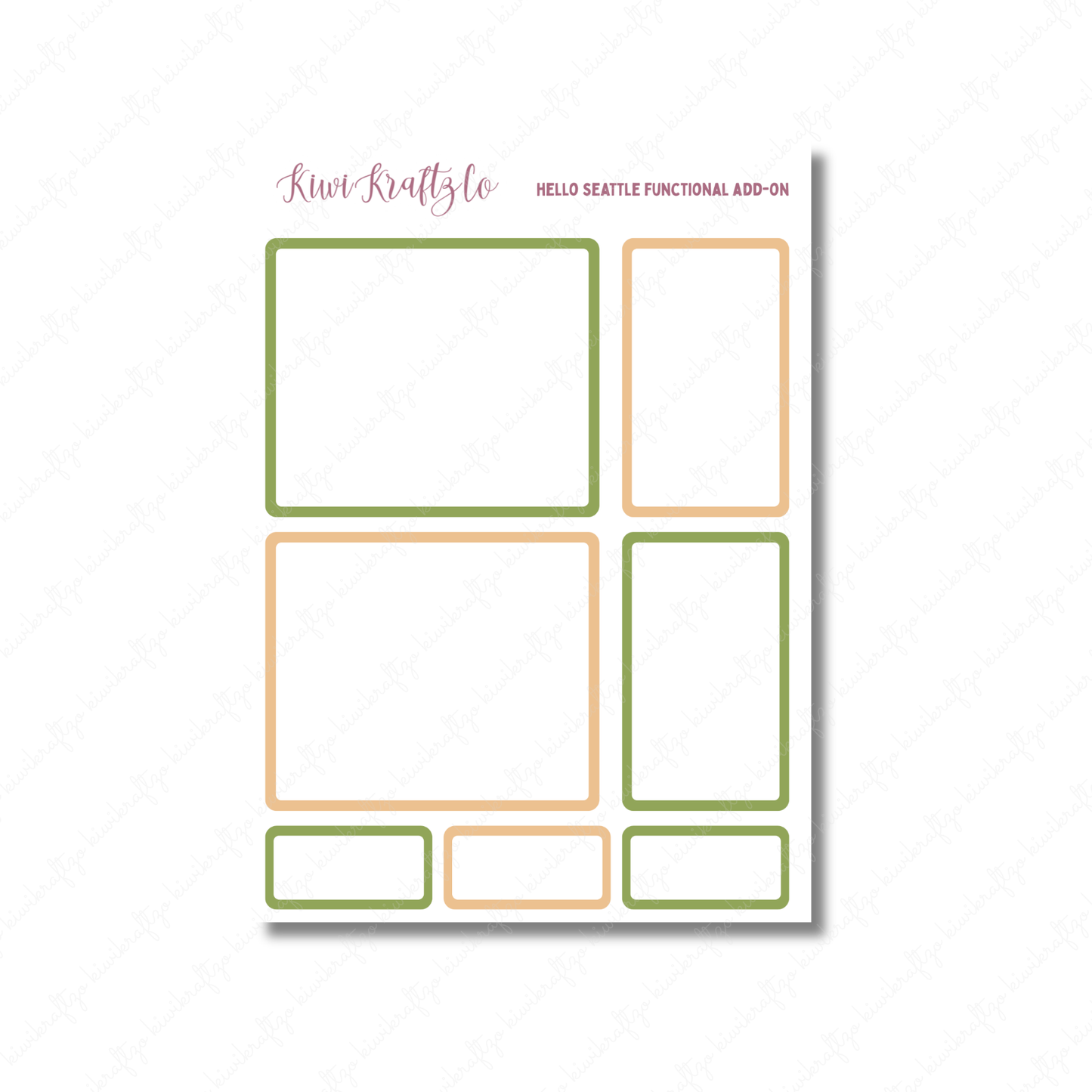 Hello Seattle PHYSICAL Sticker Kit - Standard Size
