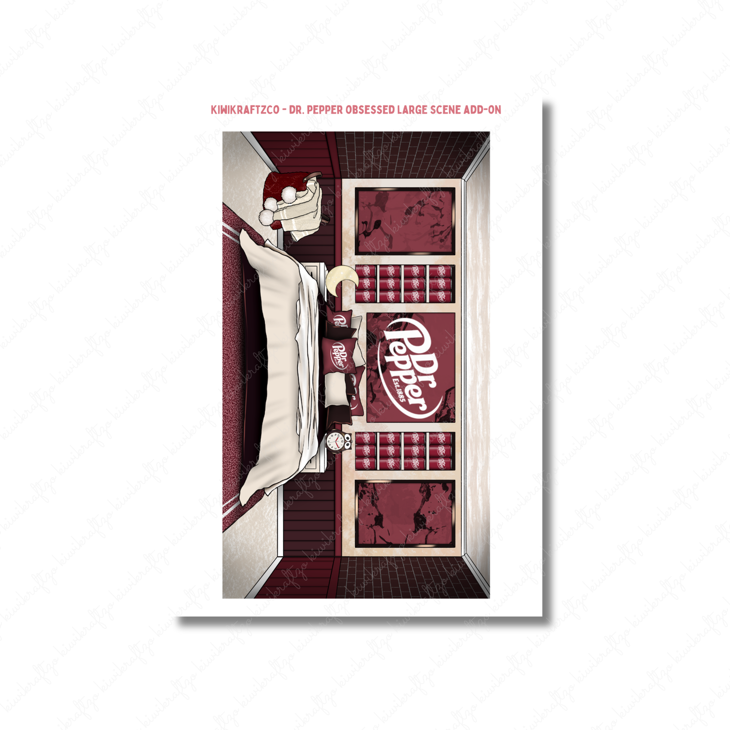 Dr. Pepper Obsessed PHYSICAL Sticker Kit - Standard Size