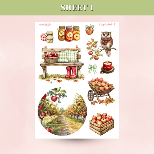 Cozy Orchard PHYSICAL Sticker Kit - Standard Size