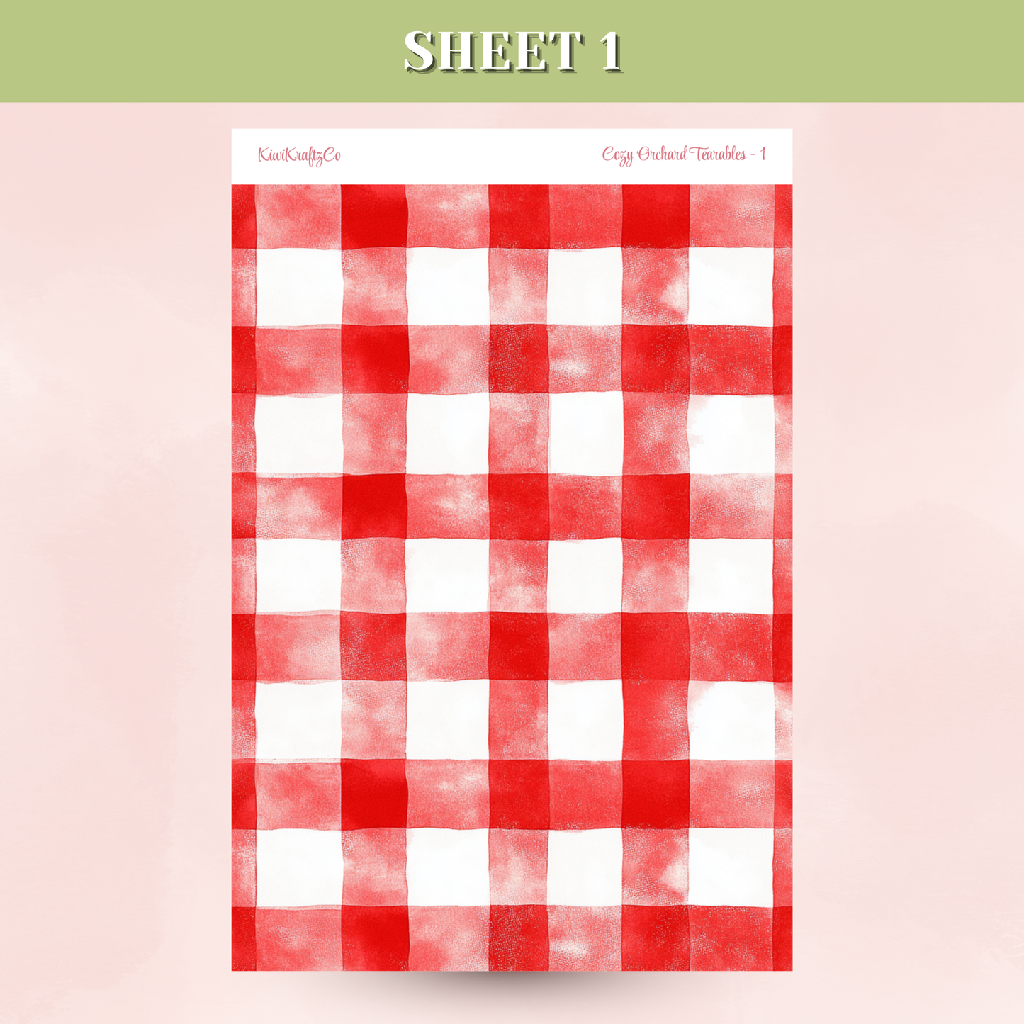 Cozy Orchard Tearable Sticker Sheets