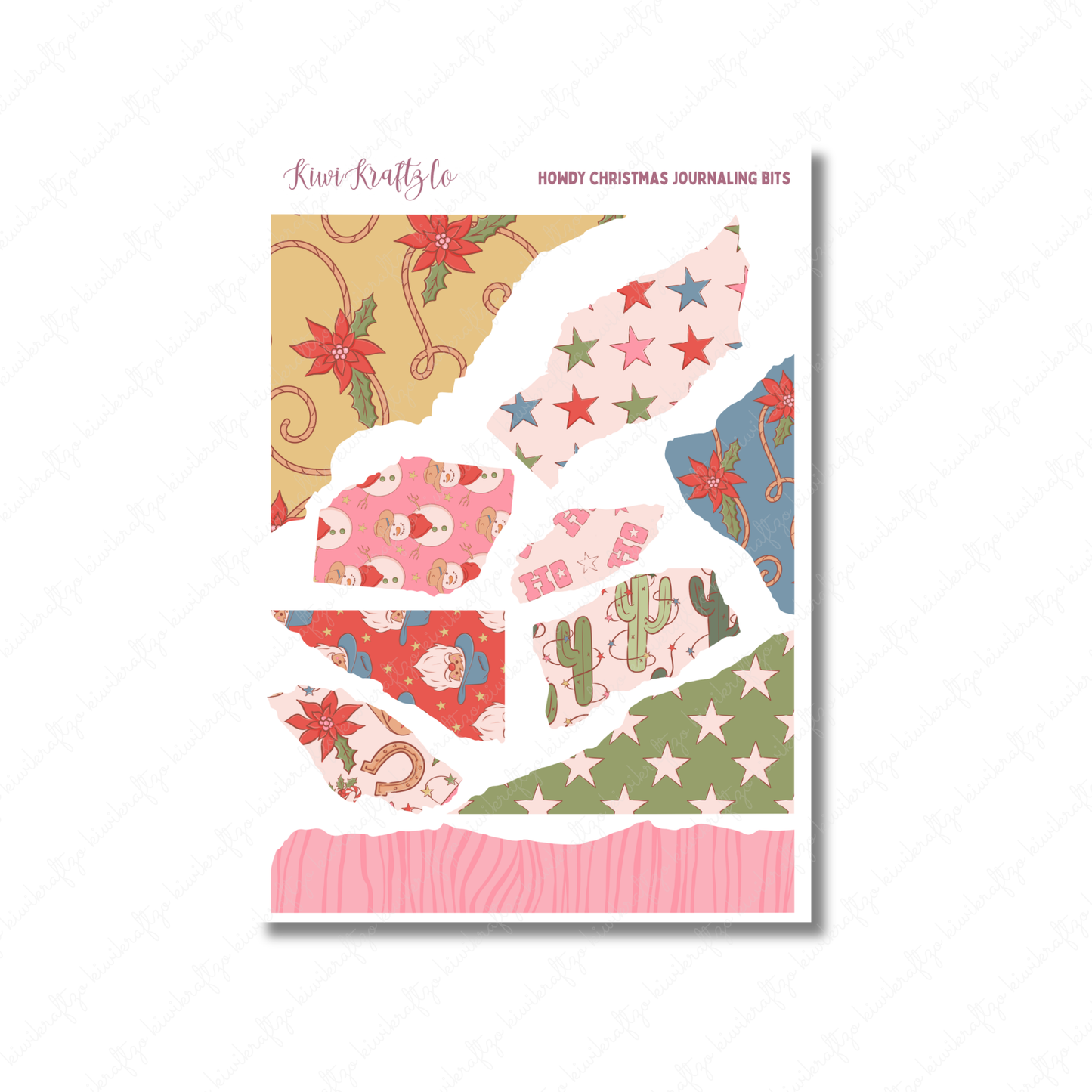Howdy Christmas Journaling Bits