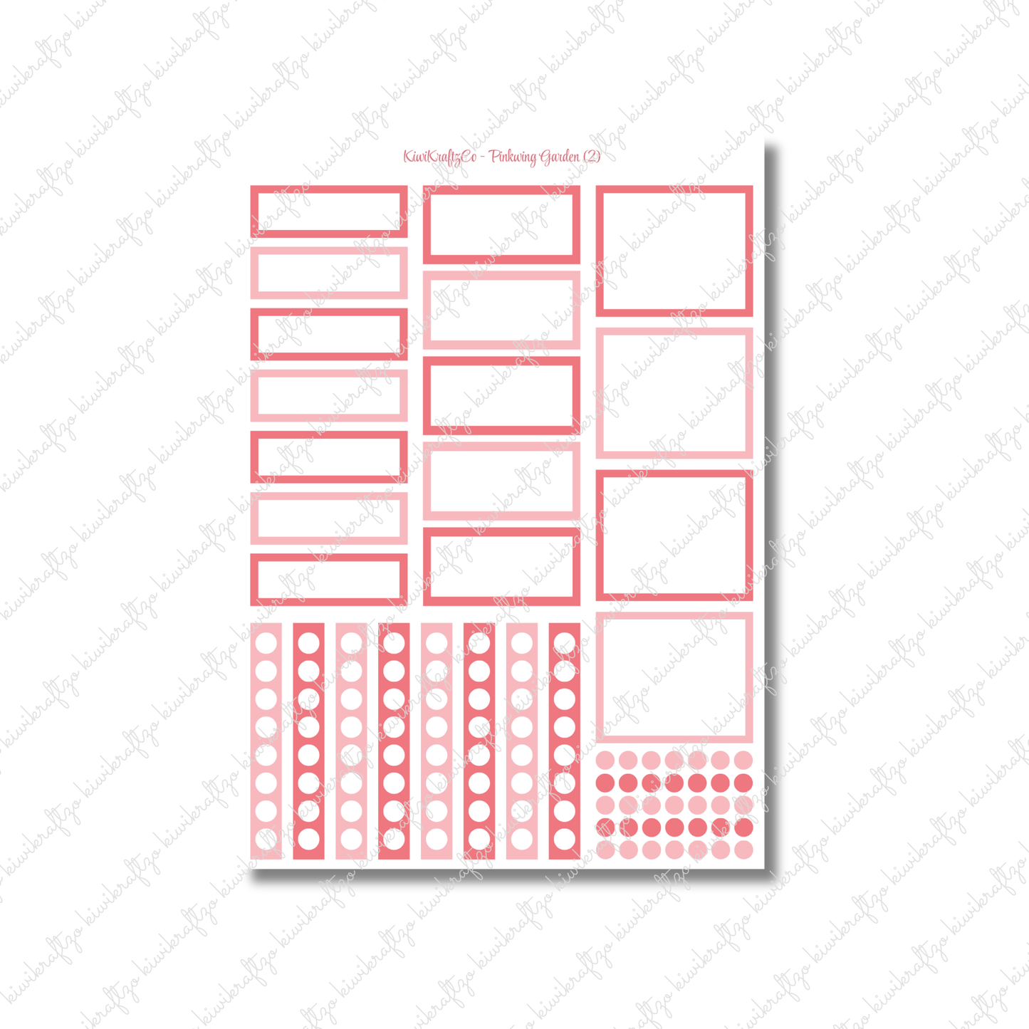 Pinkwing Garden PHYSICAL Sticker Kit - Standard Size