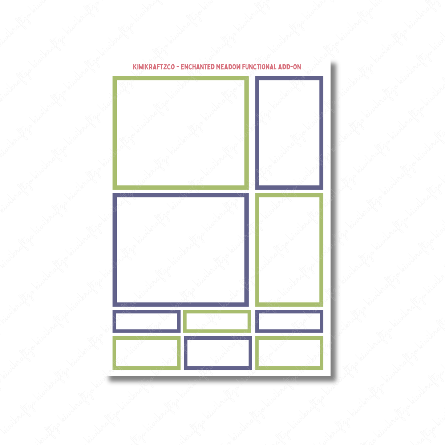 Enchanted Meadow PHYSICAL Sticker Kit - Petite Size