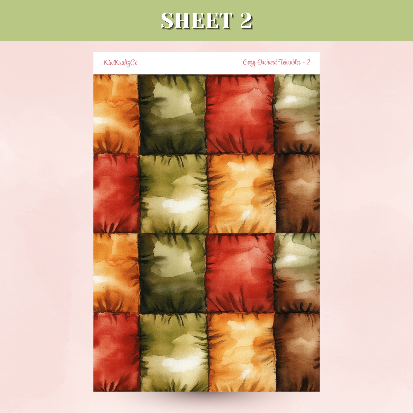 Cozy Orchard Tearable Sticker Sheets