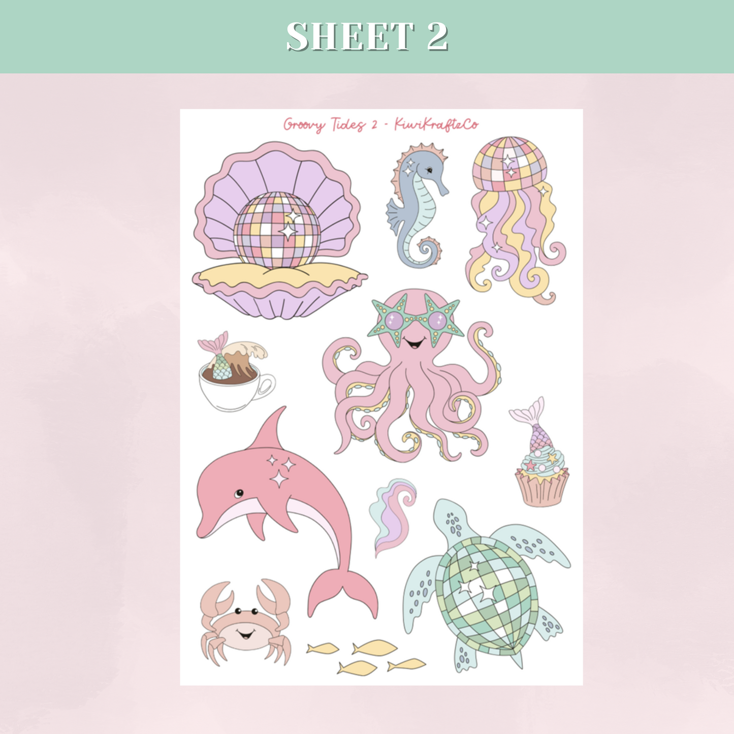 Groovy Tides PHYSICAL Sticker Kit