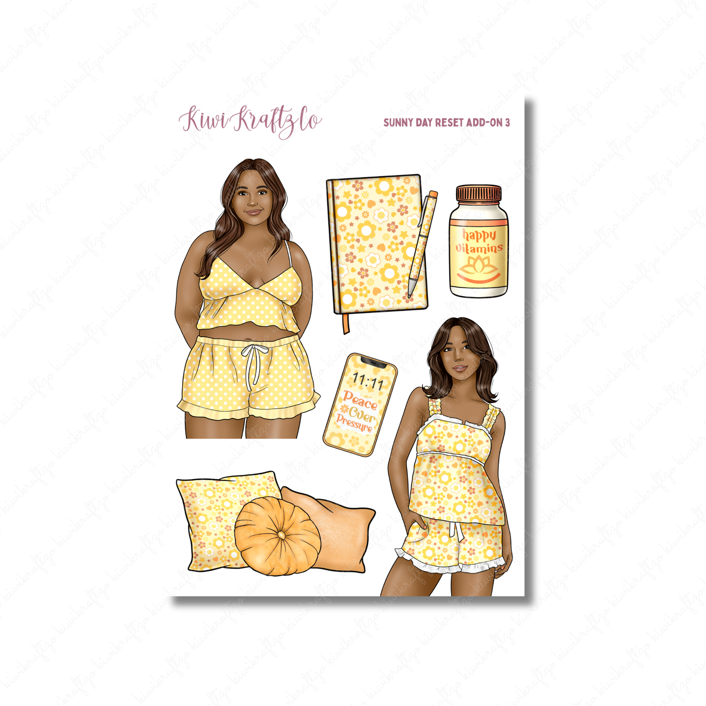 Sunny Day Reset PHYSICAL Sticker Kit - Petite Size