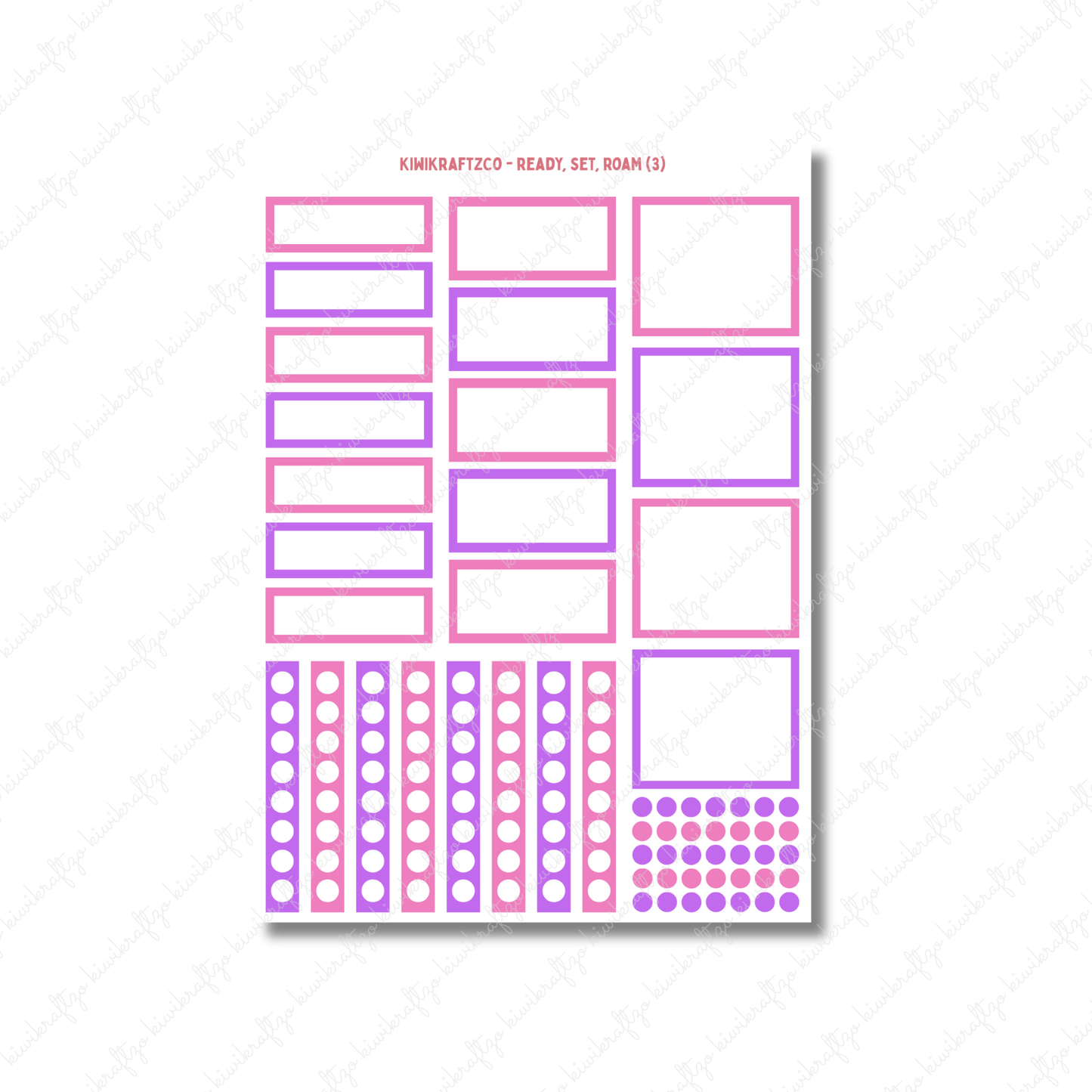 Ready, Set, Roam PHYSICAL Sticker Kit - Standard Size