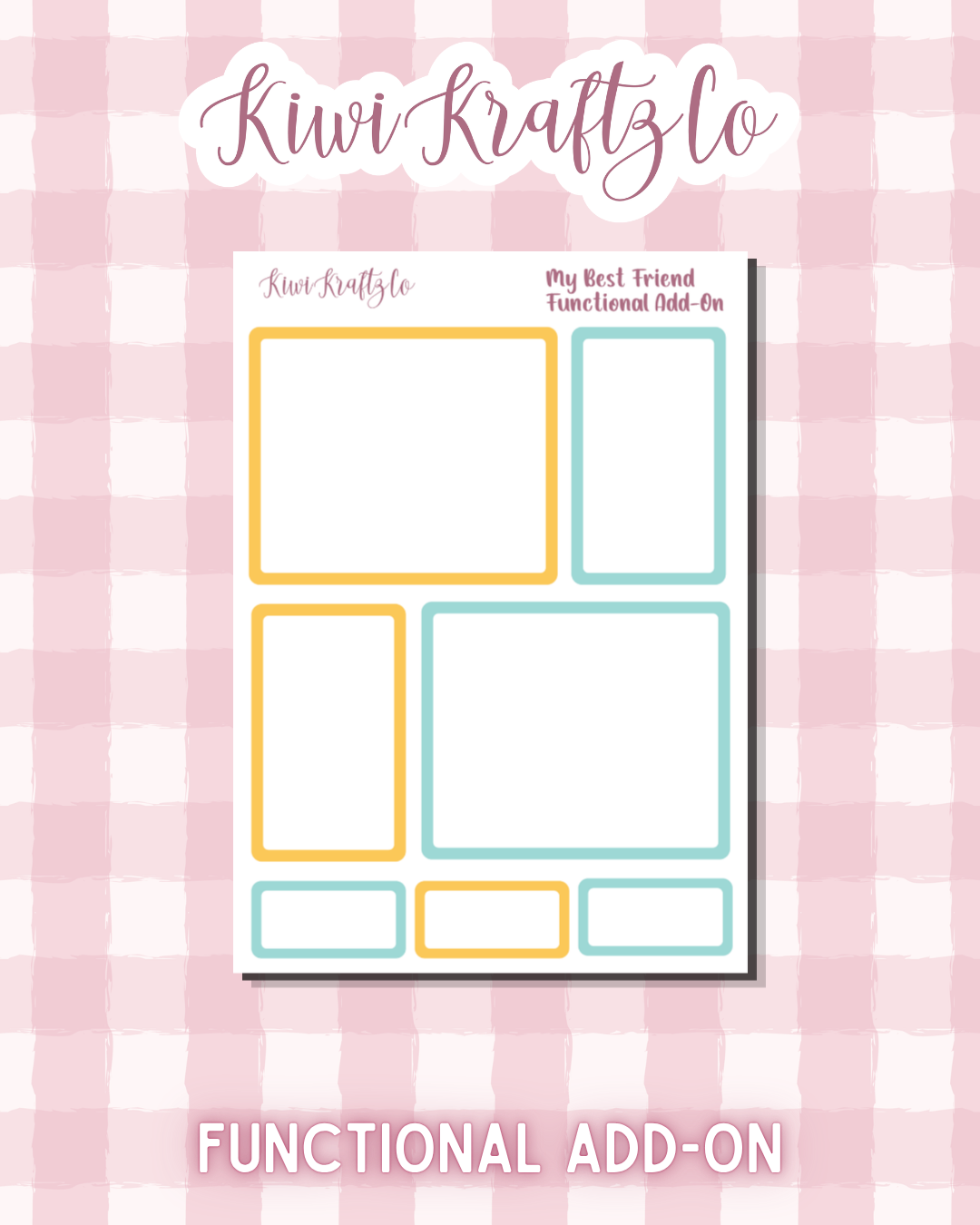 My Best Friend PHYSICAL Sticker Kit - Petite Size