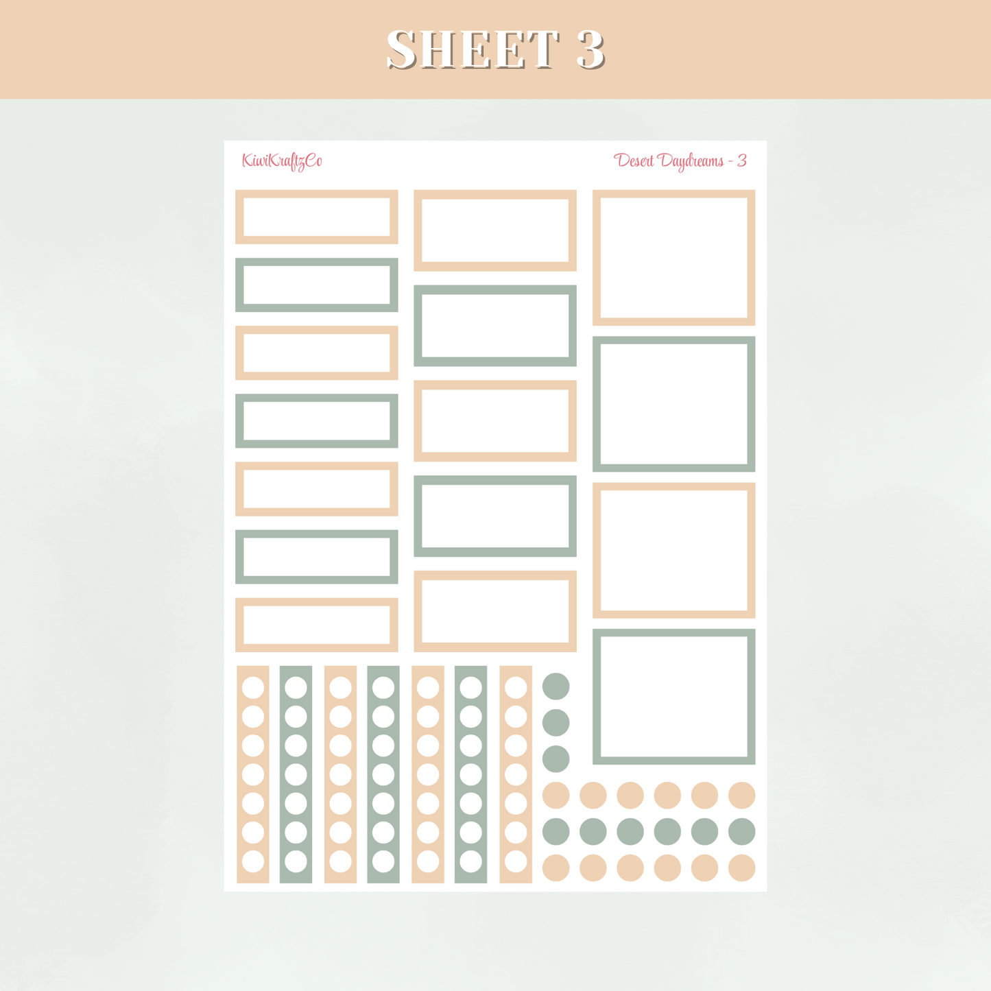 Desert Daydreams PHYSICAL Sticker Kit