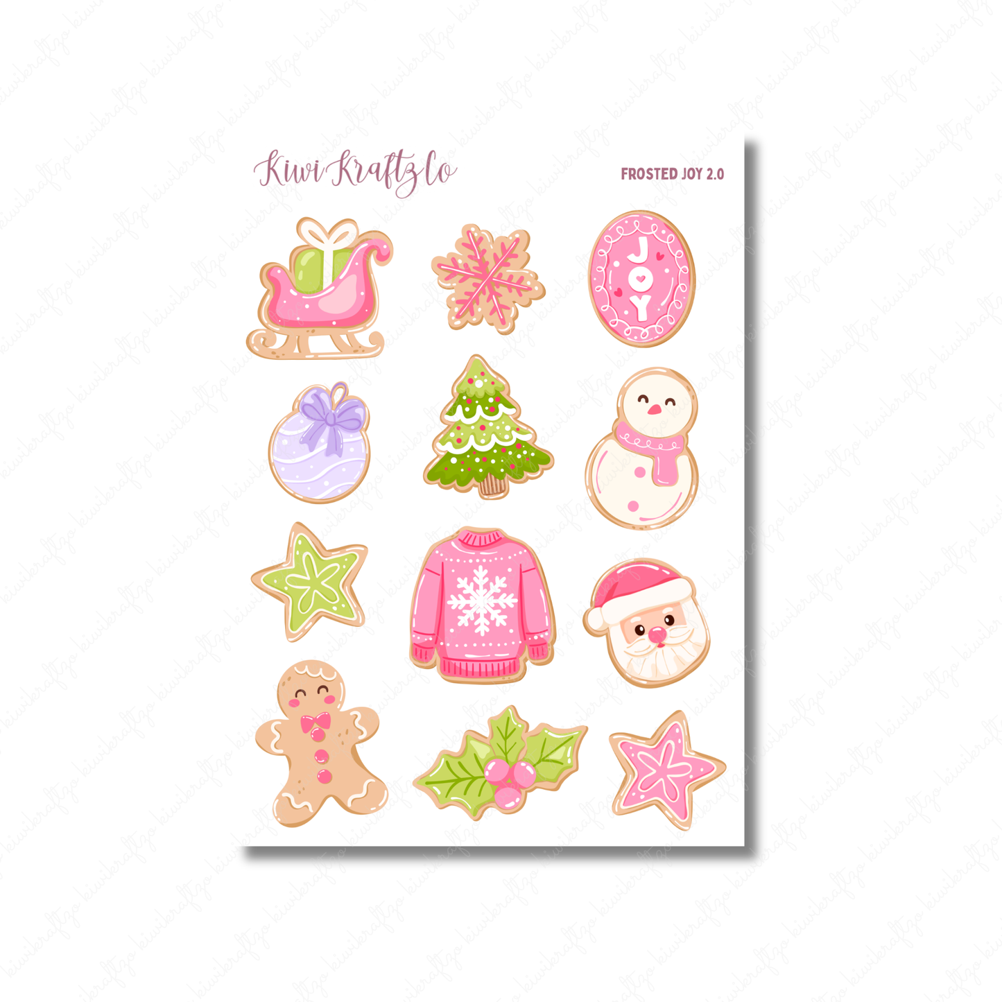 Frosted Joy 2.0 PHYSICAL Sticker Sheet - Petite Size