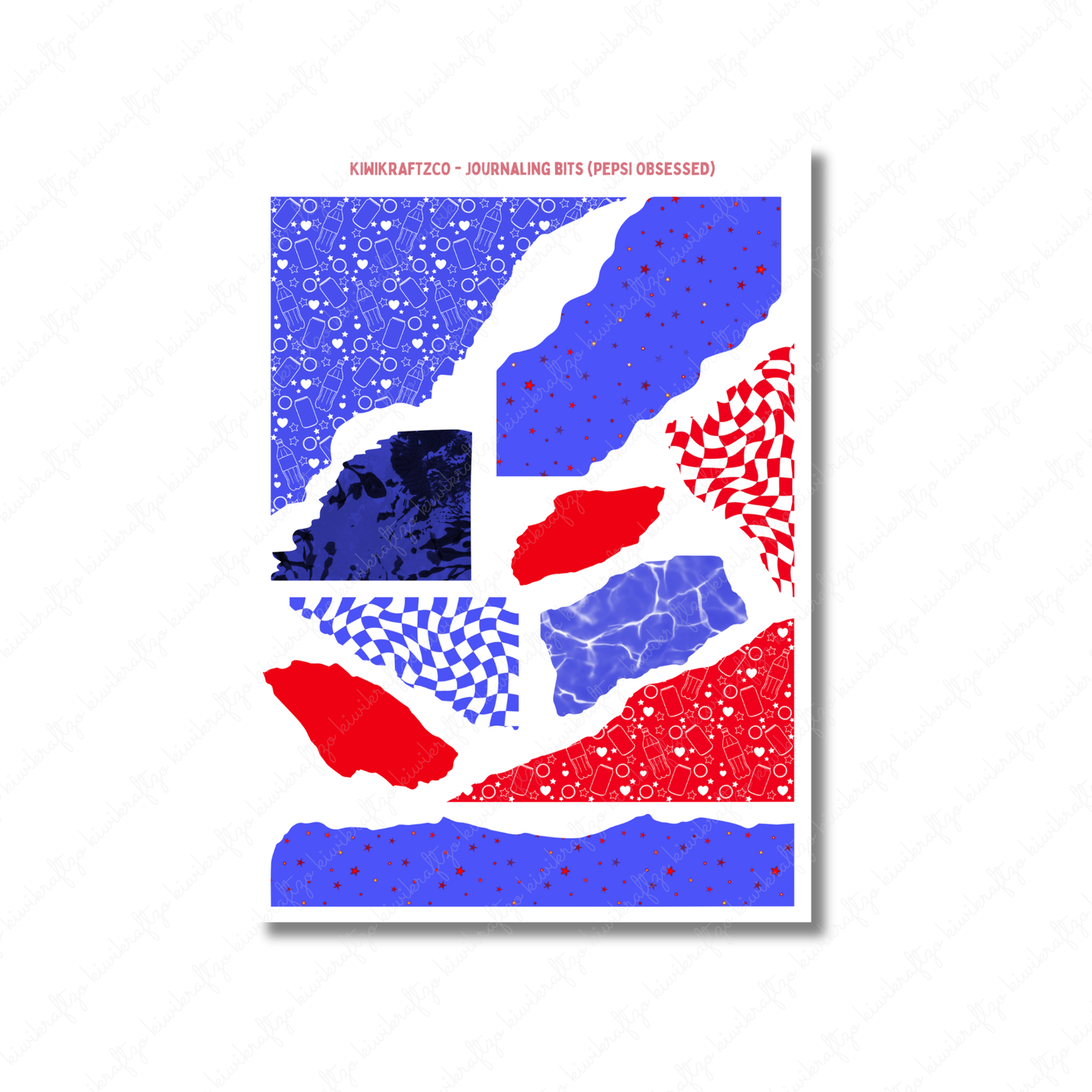Pepsi Obsessed Journaling Bits