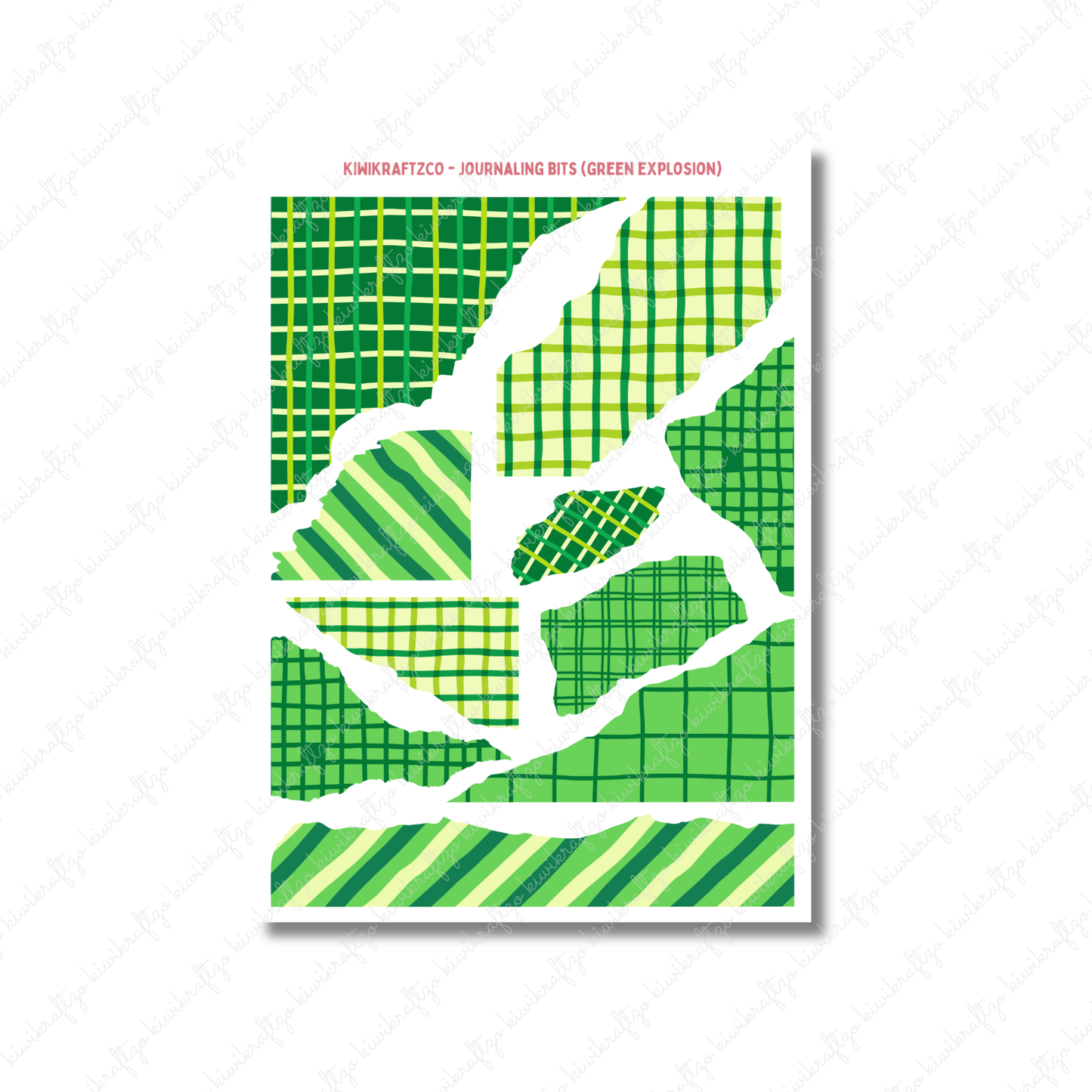 Green Explosion Journaling Bits