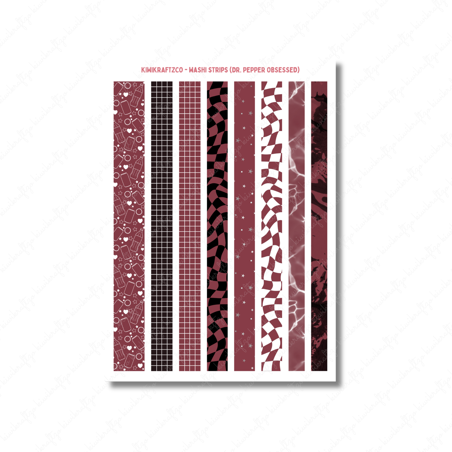 Dr. Pepper Obsessed Washi Strips