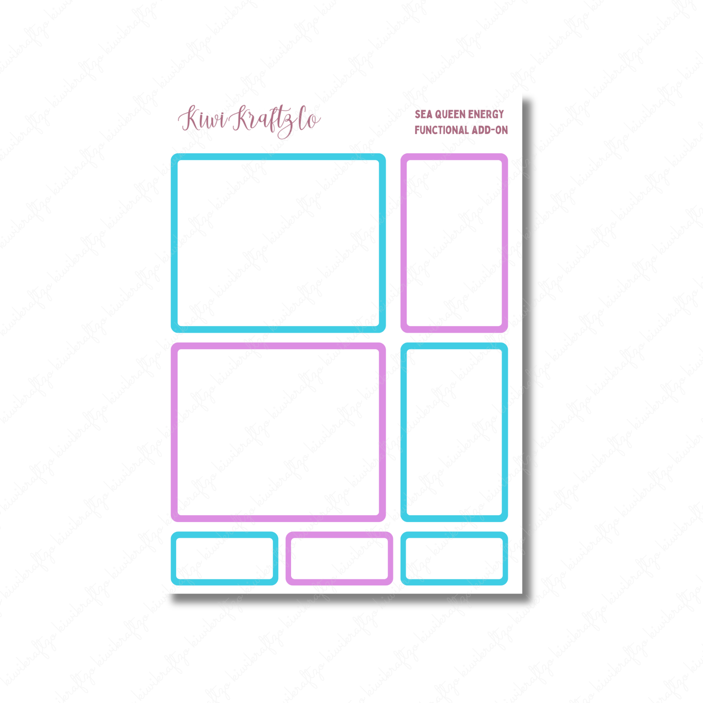 Sea Queen Energy PHYSICAL Sticker Kit - Petite Size
