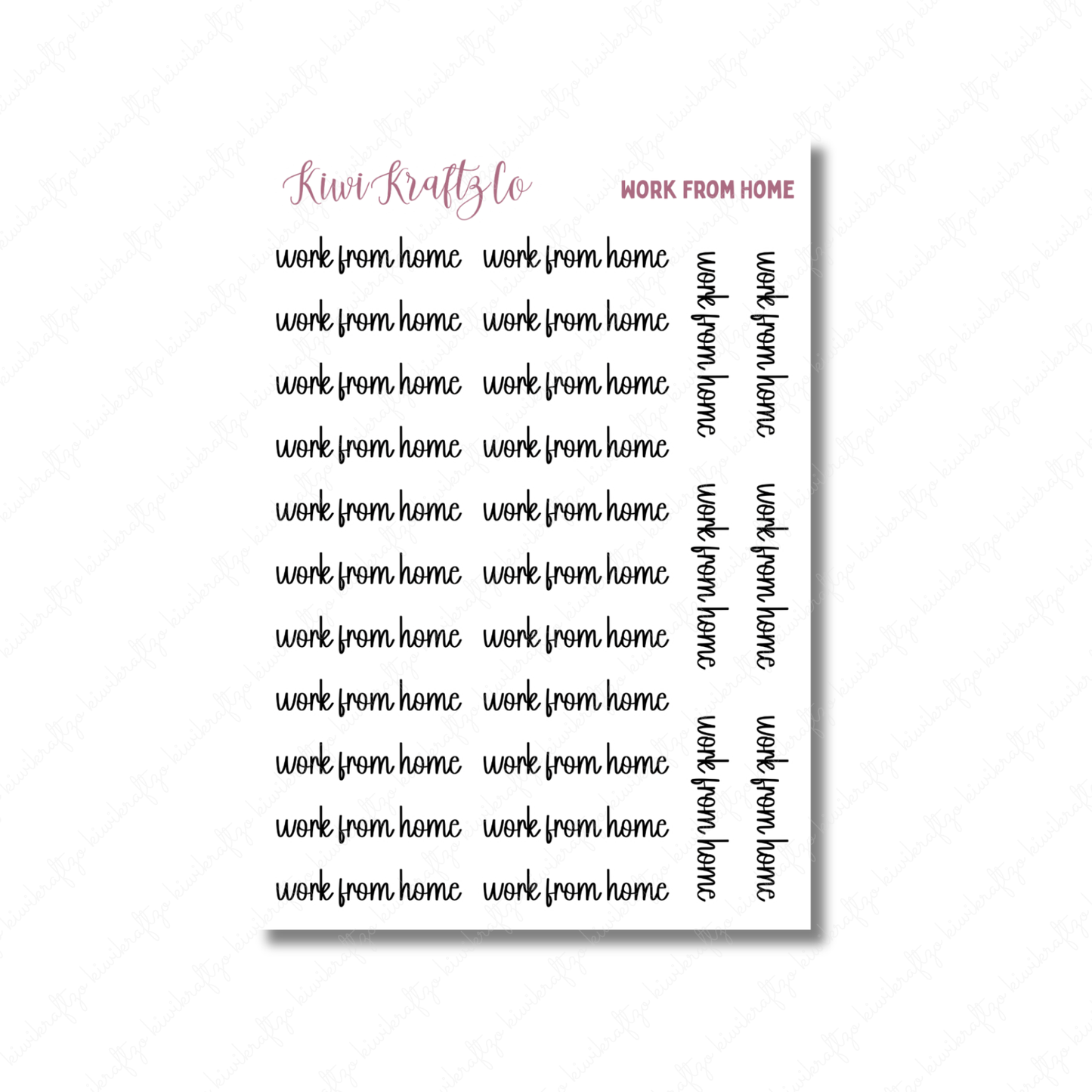 Work From Home Stickers