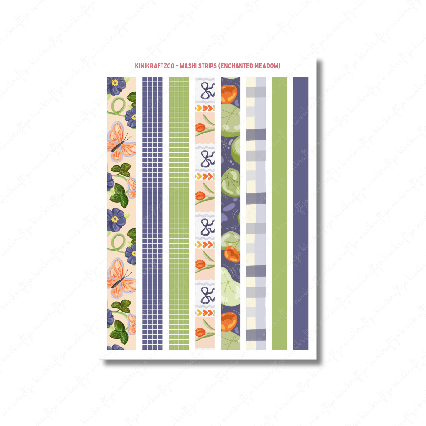 Enchanted Meadow Washi Strips