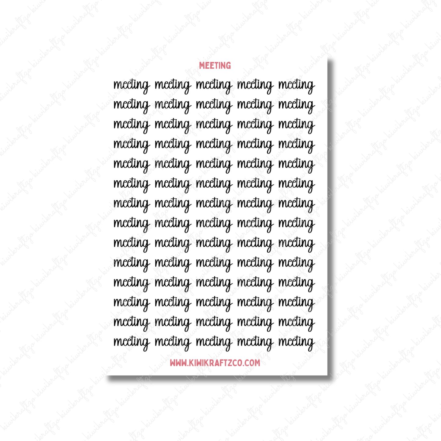 Meeting Stickers