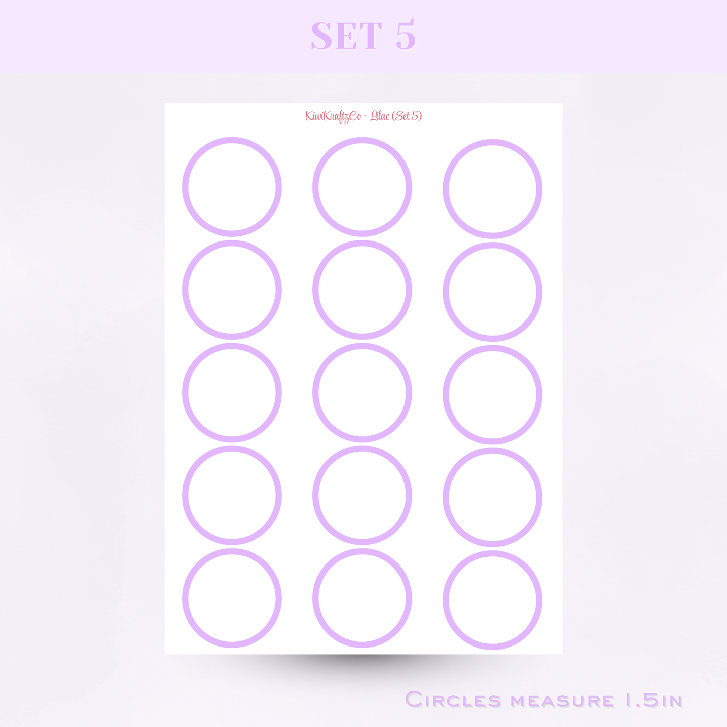 Pastel Functional Shapes - Lilac