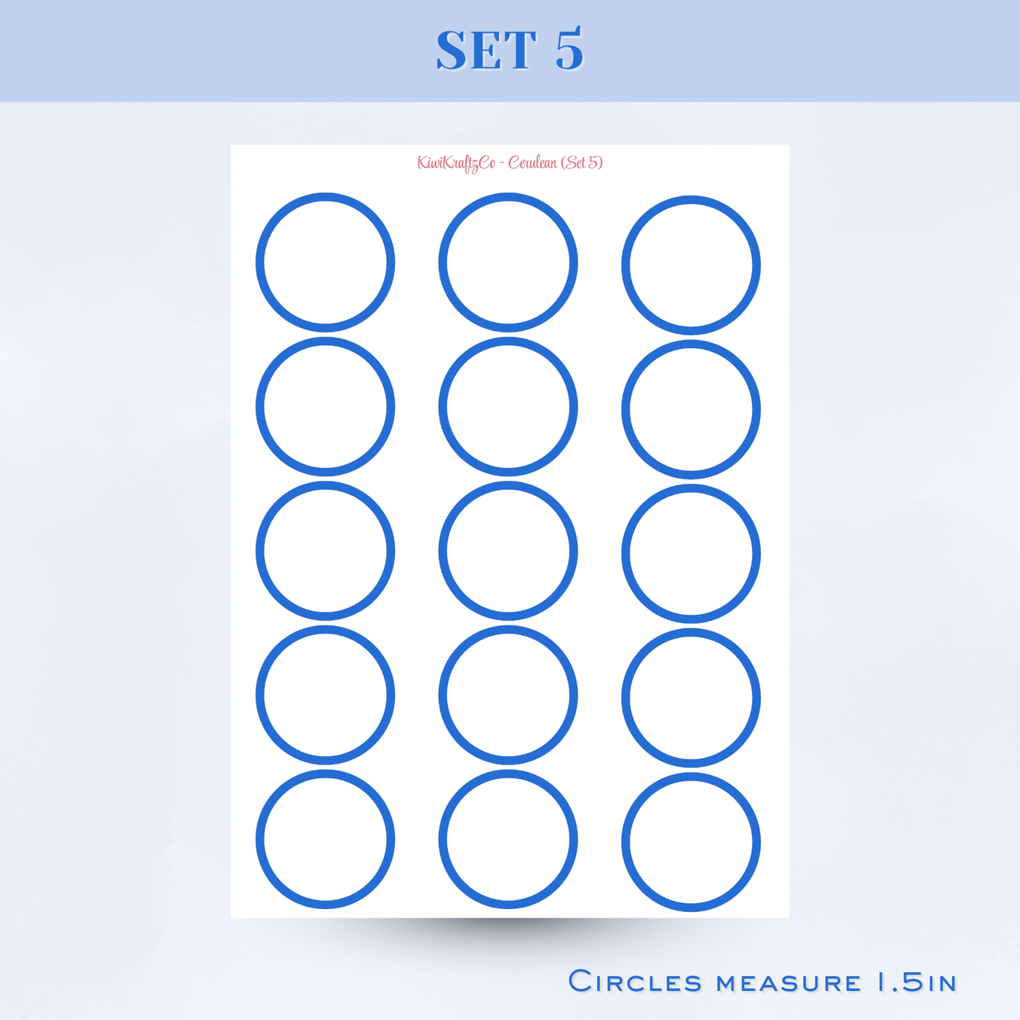 Classic Rainbow Functional Shapes - Cerulean