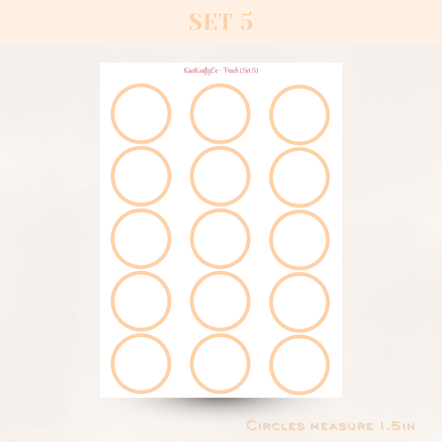Pastel Functional Shapes - Peach