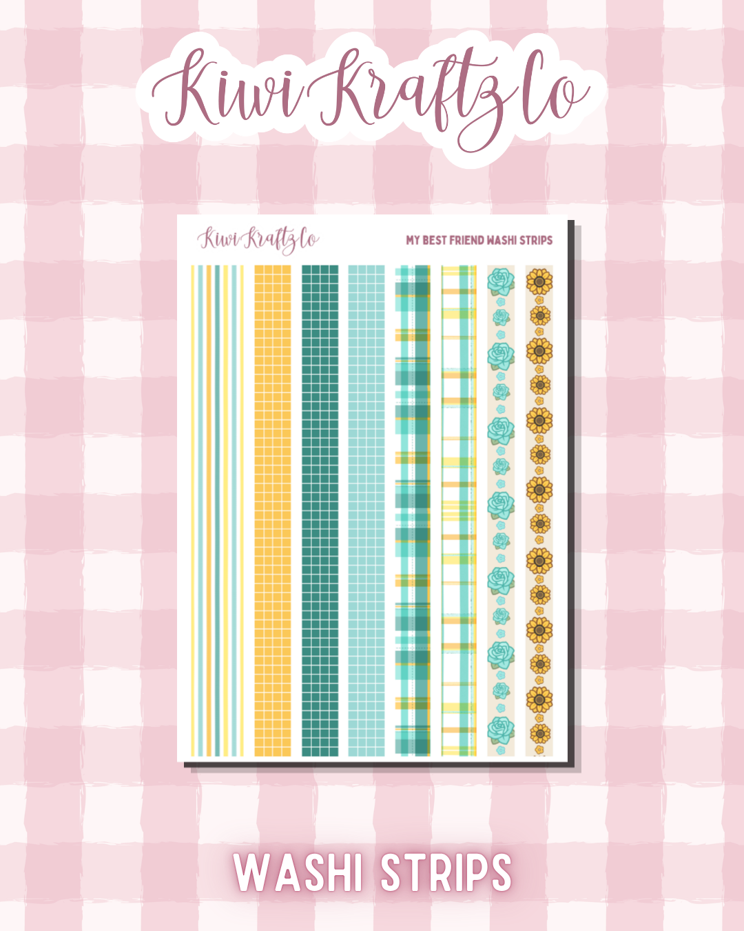 My Best Friend Washi Strips