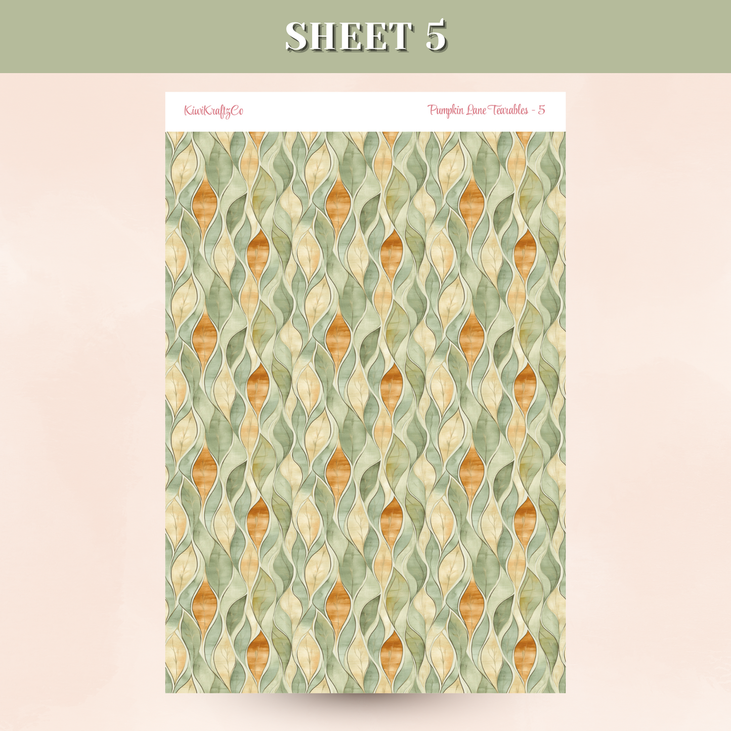 Pumpkin Lane Tearable Sticker Sheets