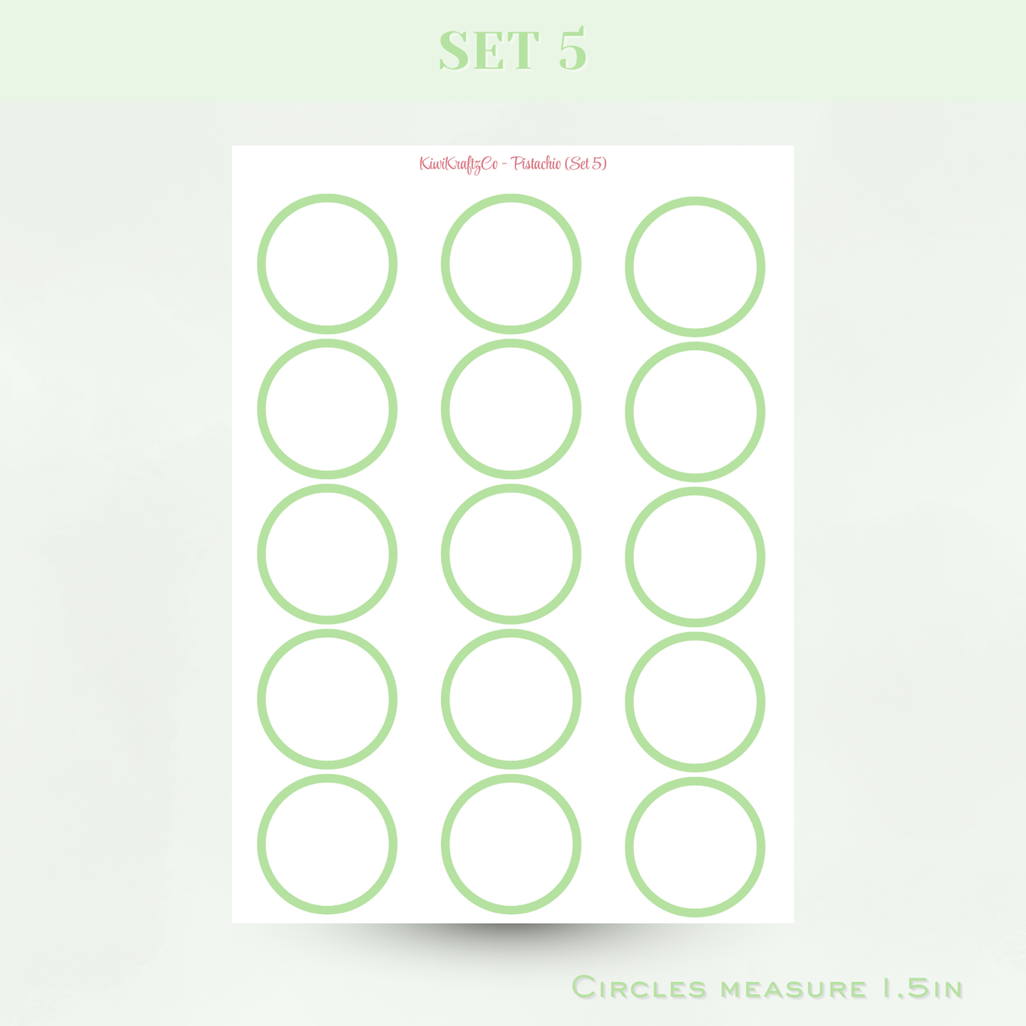 Pastel Functional Shapes - Pistachio