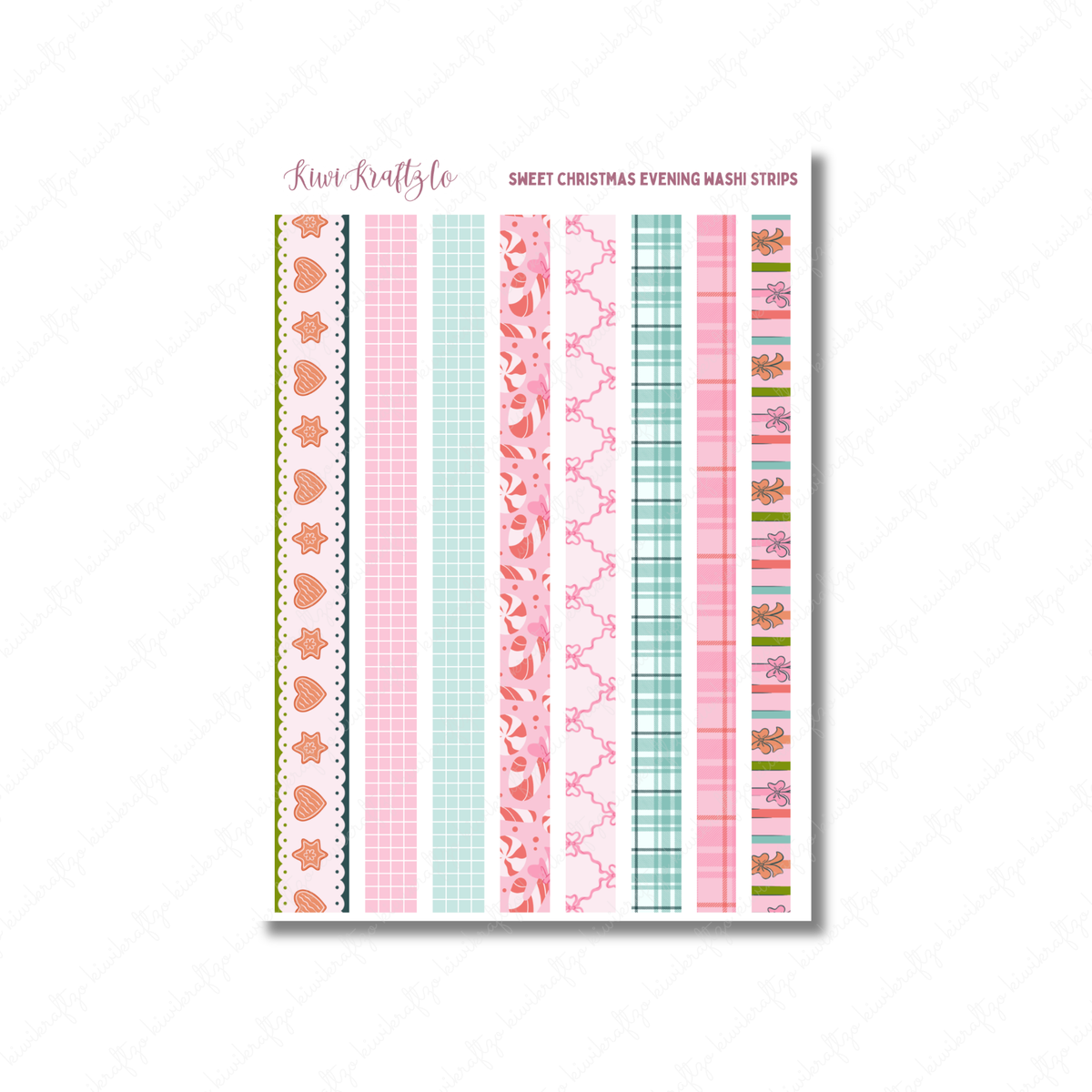 Sweet Christmas Evening Washi Strips