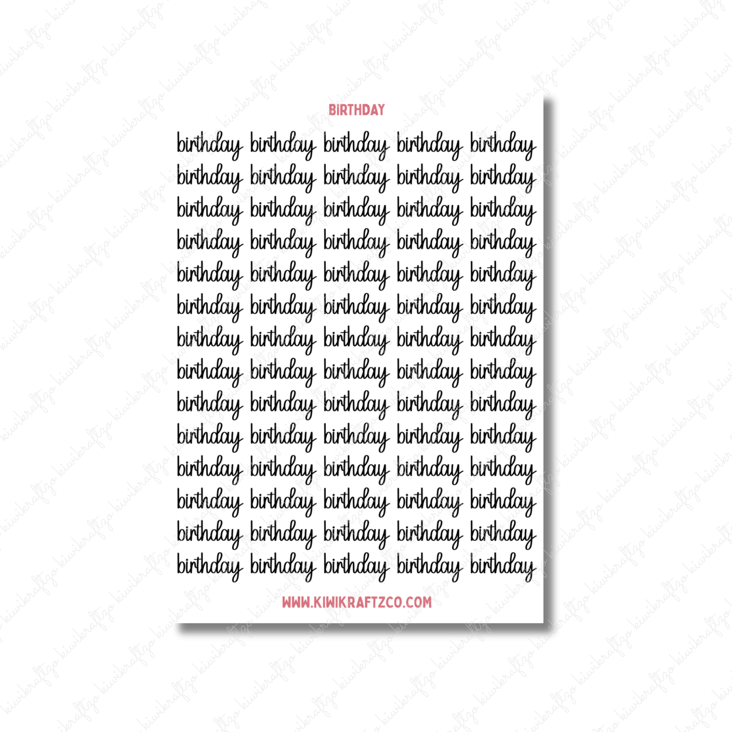 Birthday Stickers