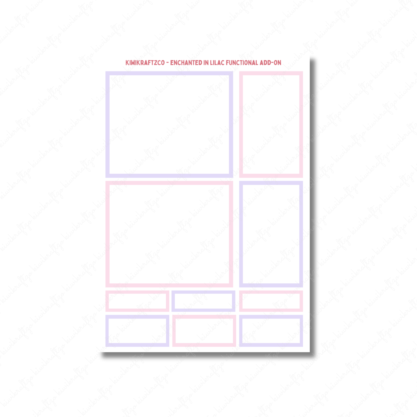 Enchanted in Lilac PHYSICAL Sticker Kit - Petite Size