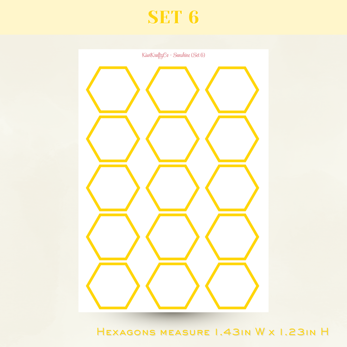 Classic Rainbow Functional Shapes - Sunshine