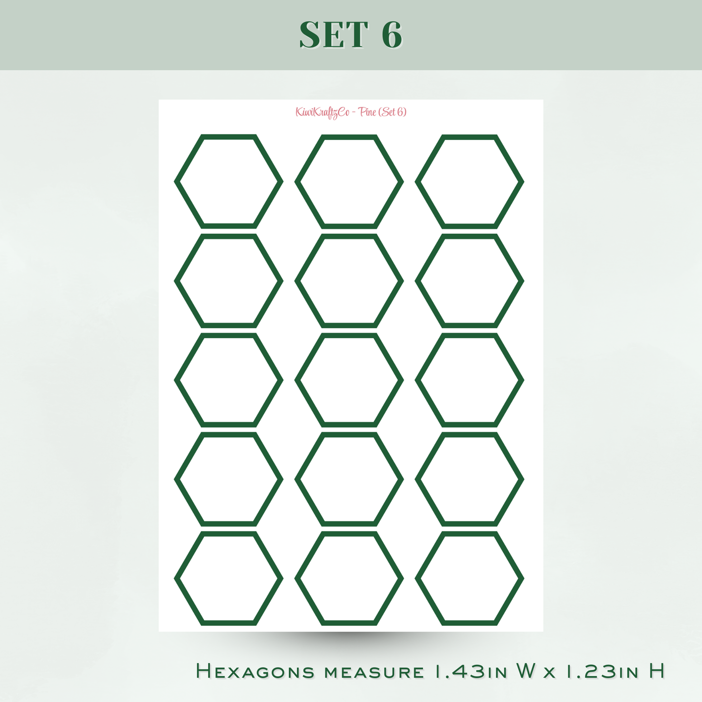 Jewel Tones Functional Shapes - Pine