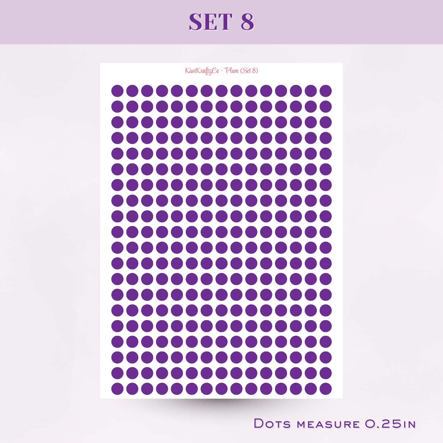 Jewel Tones Functional Shapes - Plum