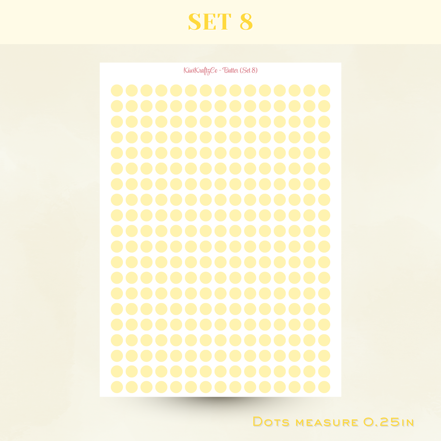 Pastel Functional Shapes - Butter