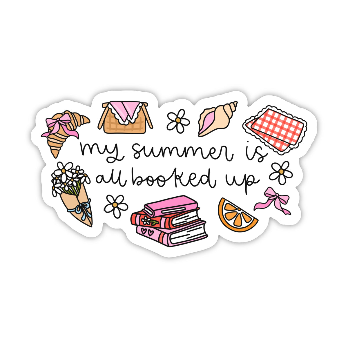 Die Cut Sticker - All Booked Up (Summer)