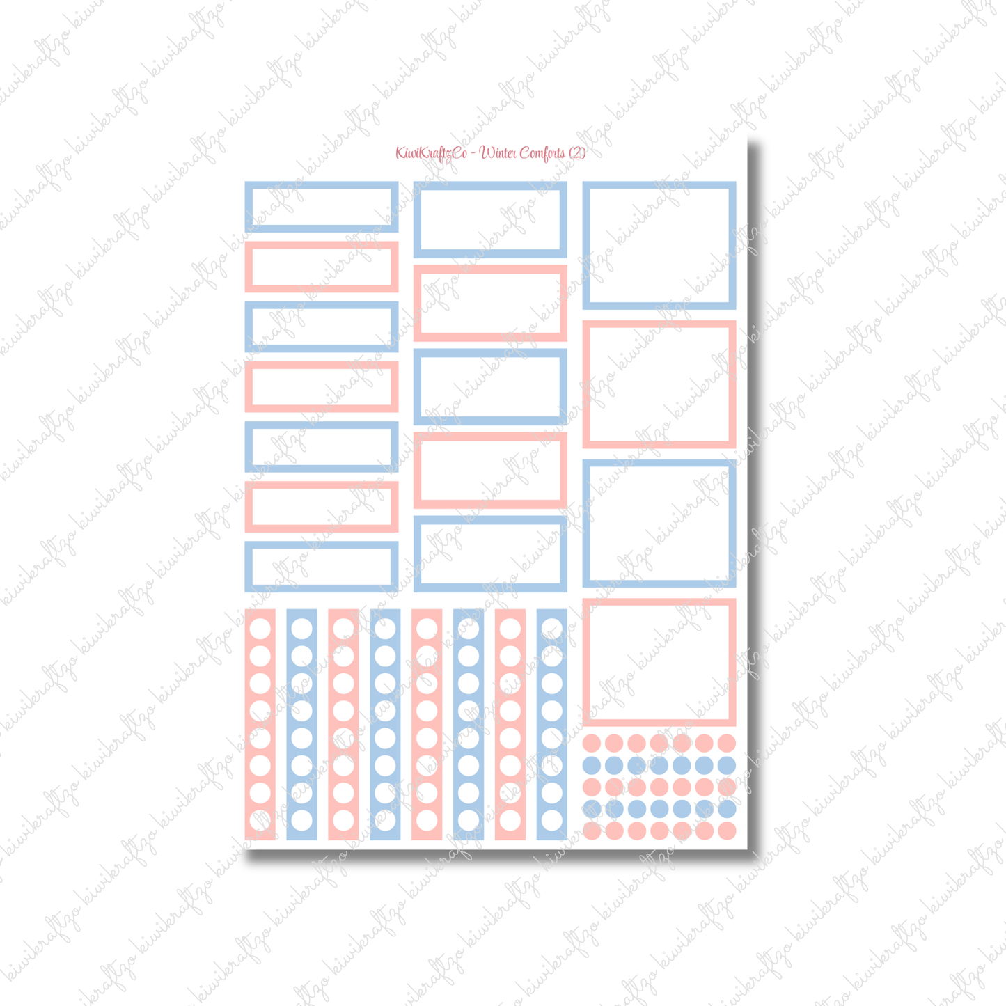 Winter Comforts PHYSICAL Sticker Kit - Standard Size