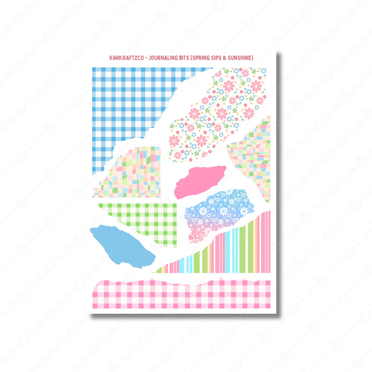 Spring Sips & Sunshine Journaling Bits