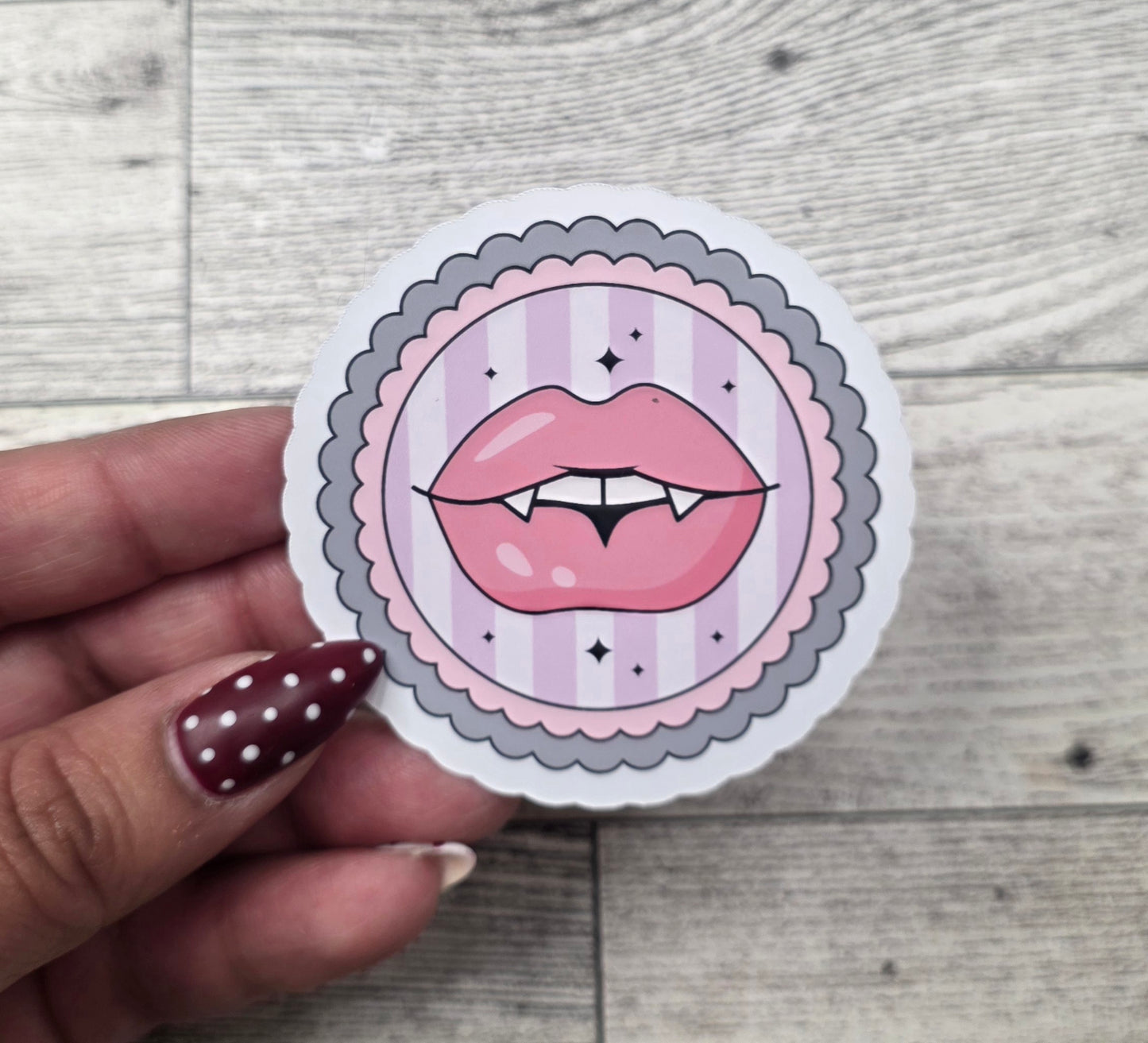 Die Cut Sticker - Vampy Kiss