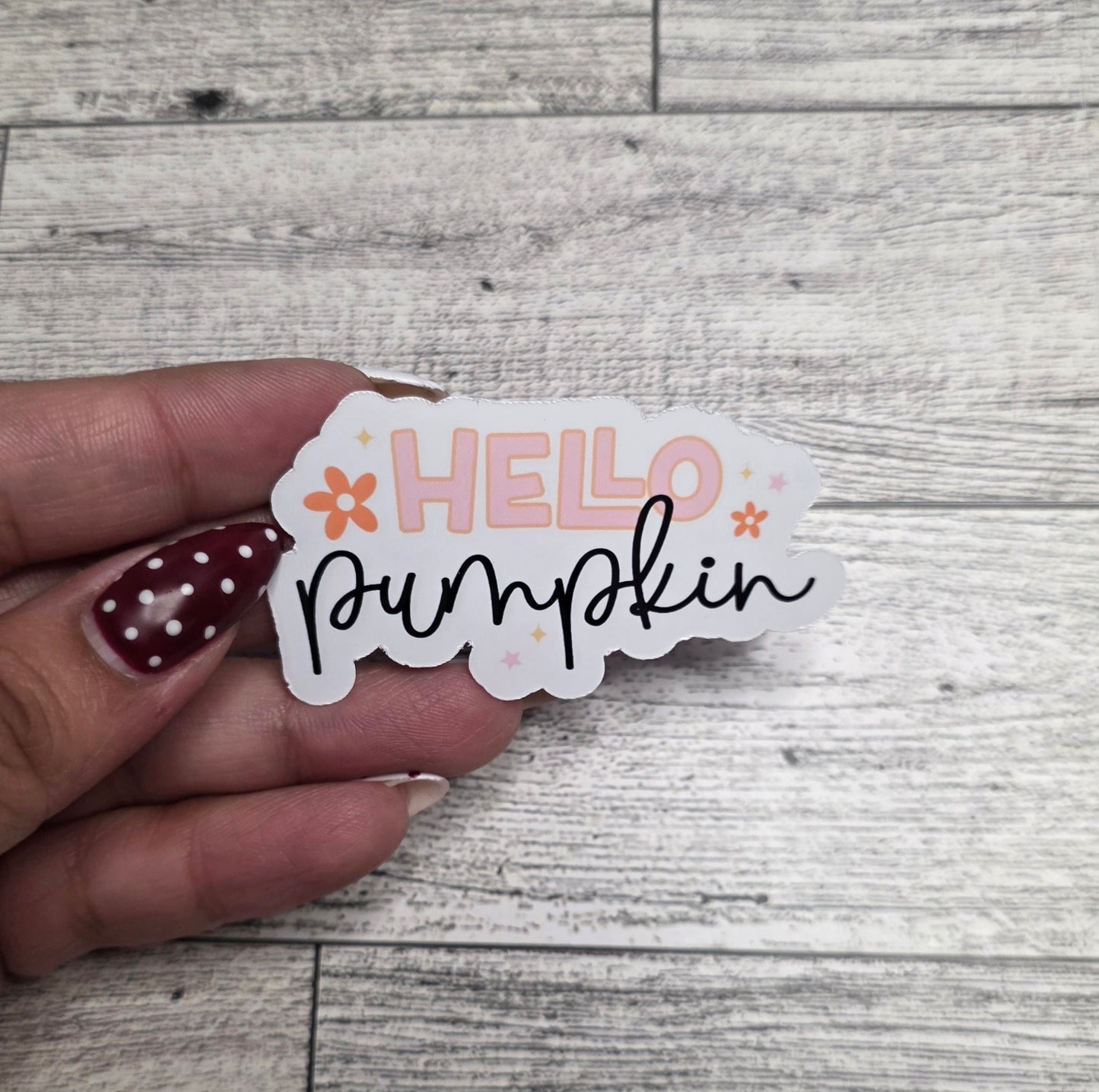 Die Cut Sticker - Hello Pumpkin