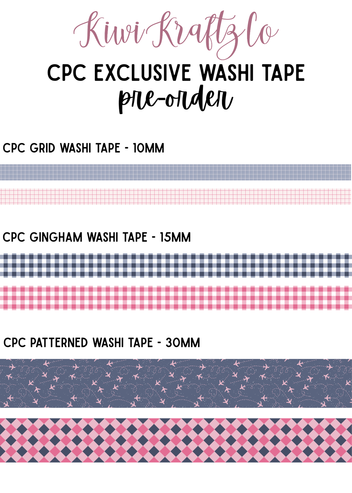 CPC Washi Tape (PRE-ORDER)