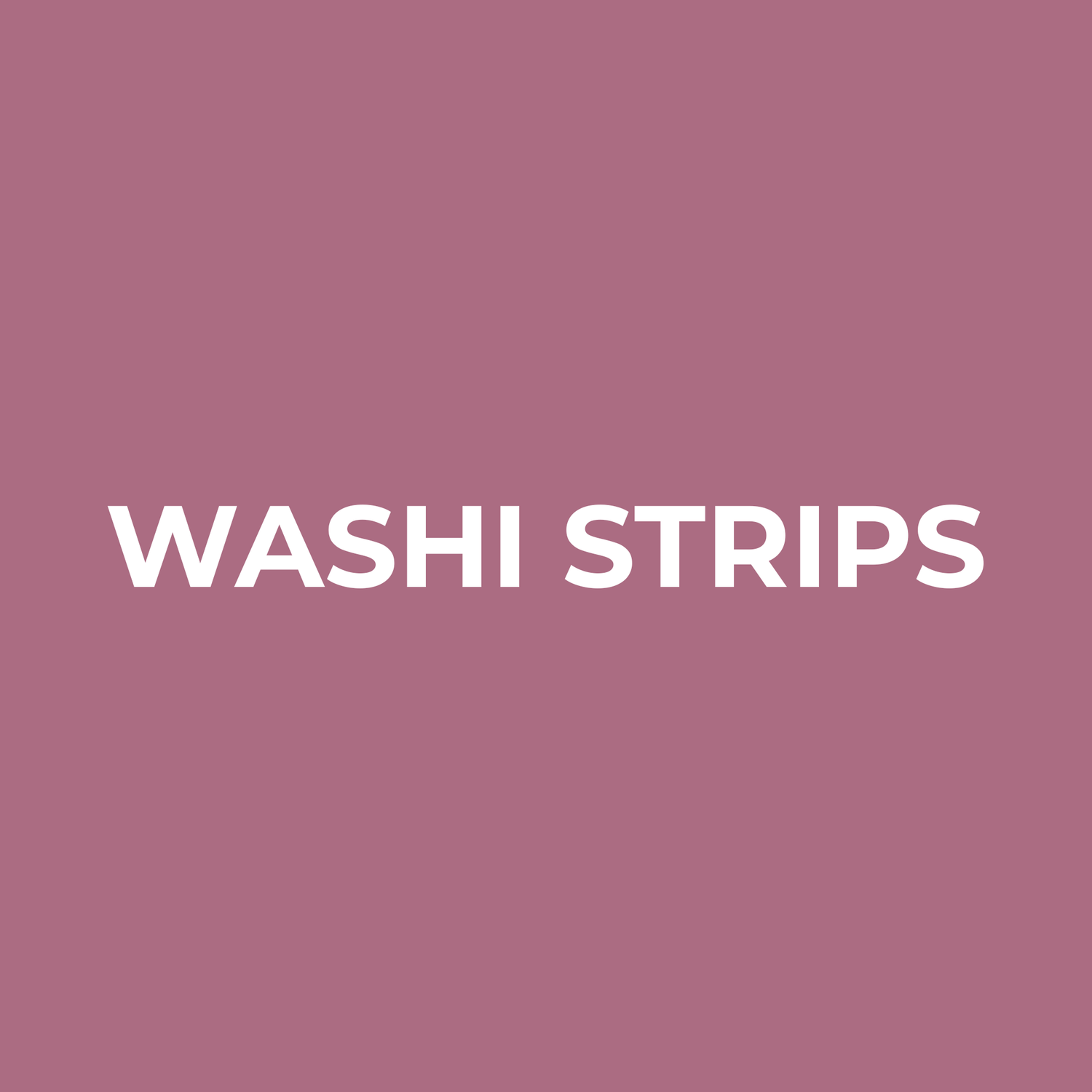 Washi Strips