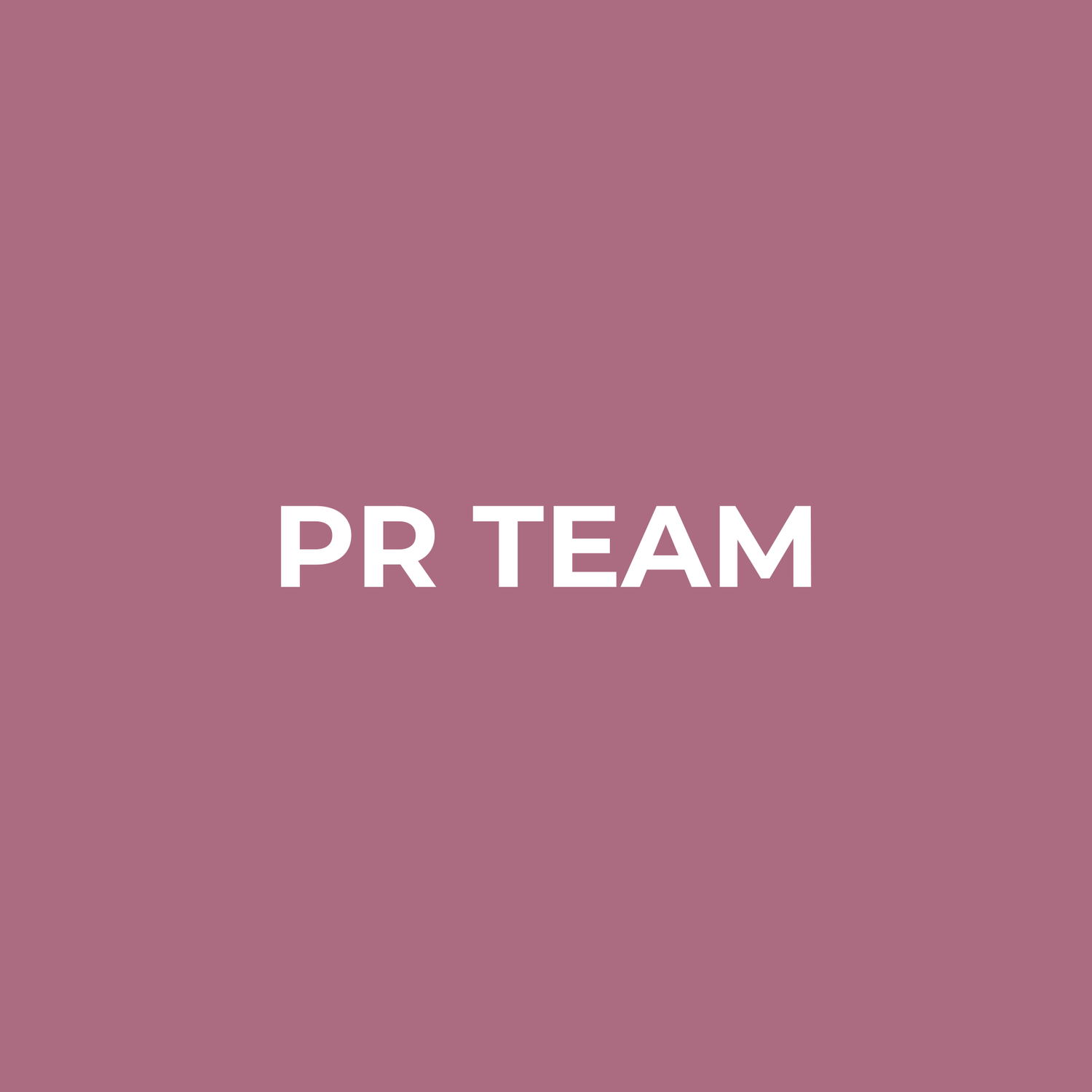 PR TEAM